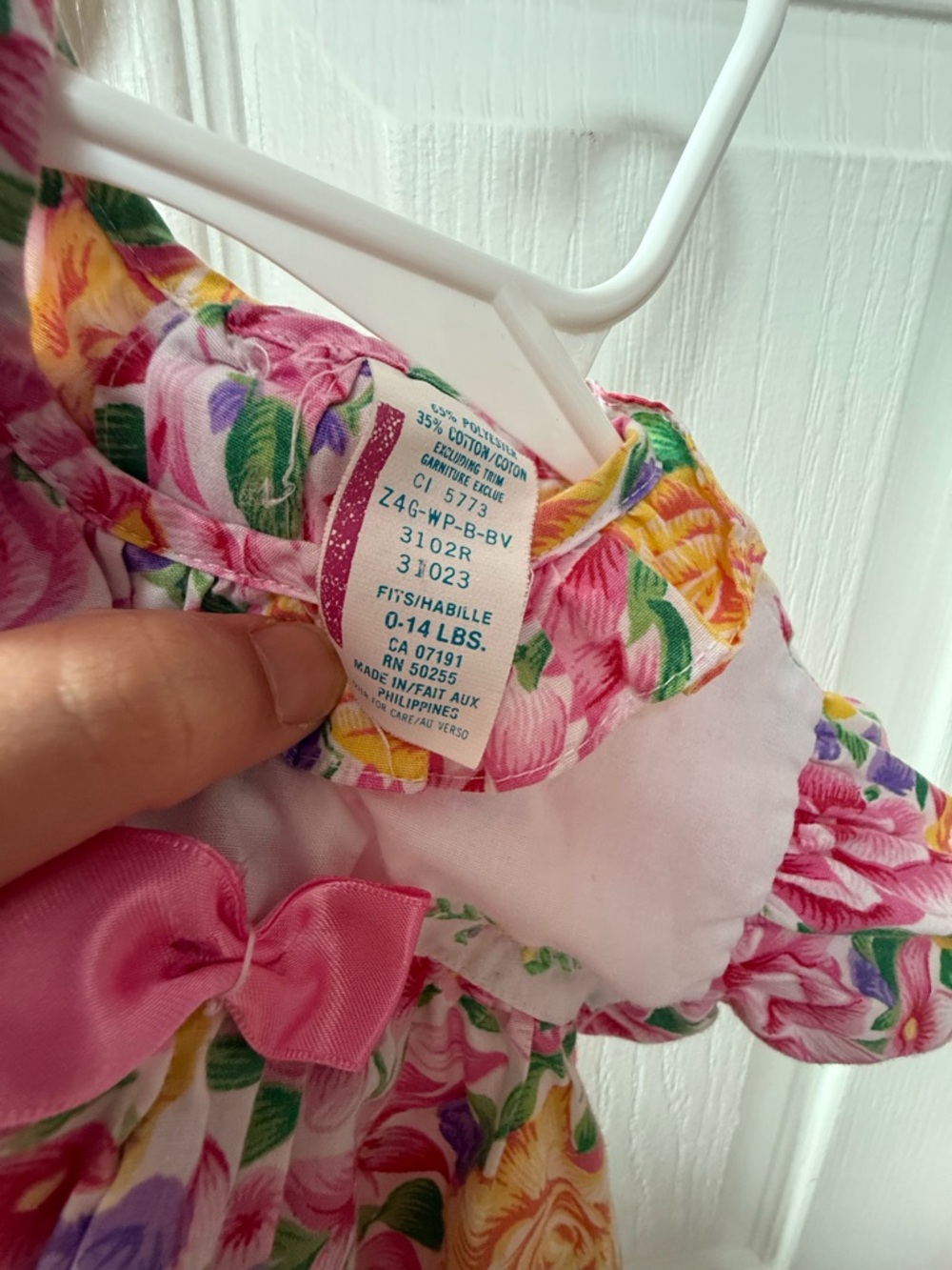 Vintage baby girl romper - Picture 5 of 5